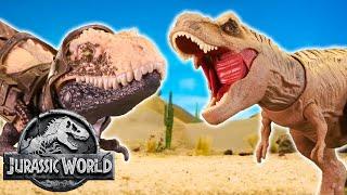 Dino Trackers Find the Tyranosaurus Rex!  | Jurassic World | Mattel Action!