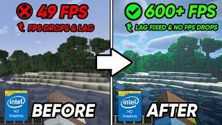  How to BOOST FPS In Minecraft On A Low End PC  LAG FIX & FIX FPS DROPS In Minecraft 2024!