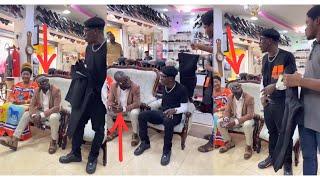 Andy Dosty Humbled as He Meet Shatta Wale in Boutique 