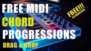Free Midi Chord Progressions | Drag & Drop | Link below | 2023