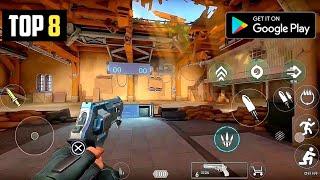 Top 8 High Graphics Android/IOS Games Like Valorant 2023||Best Multiplayer Games Like Valorant 2023