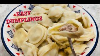 Easy and quick pelmeni!100% надежный рецепт пельменей.Как быстро приготовить пельмени.Easy dumplings