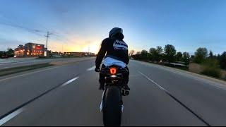 Sunset Ride On My Yamaha R1M | Pure Sound | SC Project Exhaust | Revs | Flames | Video Game POV