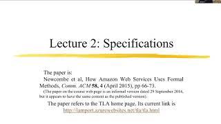 6.826 Fall 2020 Lecture 2: Specifications