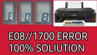 Canon G2010 E08 Error solve// Canon G2010 support code 1700