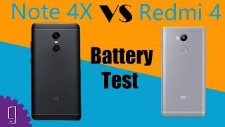 Xiaomi Redmi Note 4X and Xiaomi Redmi 4 Battery Test