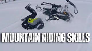 Noobs Learning how To Snowmobile in the Mountains! DTBasin Training Video