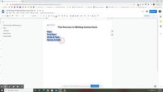 Google DOCS:  Outline Features