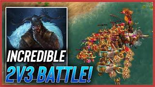 One of the BEST 2v3's we've had yet! Age of Mythology Retold