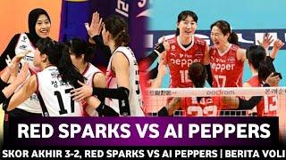  KEMENANGAN DRAMATIS 3-2 • AI PEPPERS VS RED SPARKS • Ronde 3 • Voli Korea V-LEAGUE 2024 | Megawati