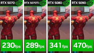 RTX 5070 vs 5070Ti vs 5080 vs 5090 | 4K & 1440p Performance Comparison