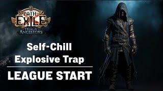 PoE 3.22 | Self Chill Explosive Trap Trickster | Speed Bossing League Start Guide