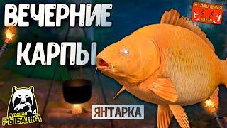 Янтарное озеро, ловля трофеев для души. РУССКАЯ РЫБАЛКА 4