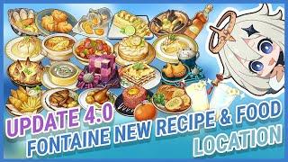 Fontaine New Food Recipe & Food Location - Update 4.0 | Genshin Impact