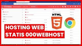 CARA HOSTING PROJECT WEB STATIS DI 000WEBHOST GRATIS !