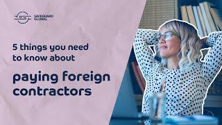 How to pay foreign contractors