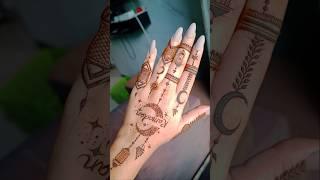 Easy And Unique Trending Moon Chand Mehndi Henna Design  Simple Ramadan Ramzaan Eid #ramadan #eid