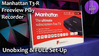 Manhattan T3-R Freeview Play Recorder - Unboxing & FULL Set-Up (UK 2021)