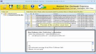 Outlook Express Recovery Tool to Recover Damaged DBX Files