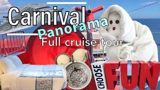Carnival Panorama Ship Tour 4K, Review and Highlights from Mexican Riviera Cruise October 2022