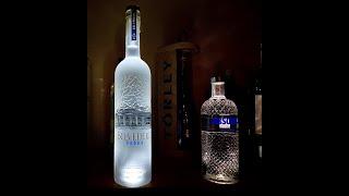 Világítós vodkák Keszthelyen az ITALVÁR -ban: 3L Belvedere +LED és 1,75L Absolut +LED