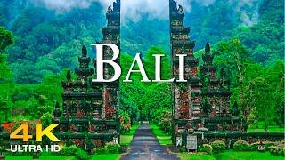 FLYING OVER BALI (4K UHD) Amazing Beautiful Nature Scenery with Relaxing Music | 4K VIDEO ULTRA HD