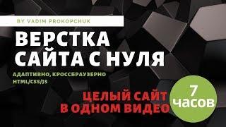 Верстка сайта с нуля до завершения, html/css/js