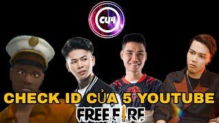 [Freefire] Check ID của các Youtube FF và cái kết bất ngờ ?