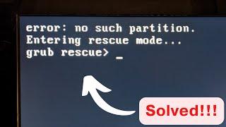 Grub Rescue After Deleting Ubuntu Partition || Solution.