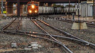 Golden hour BNSF Traffic w/TBBS Trains