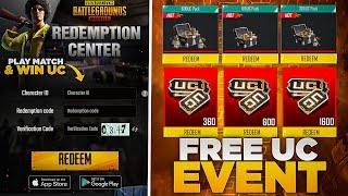 Get Free 300 UC From Event | Redeem Free 100 UC | Bonus Challenge Available Now |PUBGM