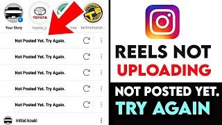 Instagram Reels Not Posted Yet Try Again Problem Solve | How To Solve Reels not Uploading 2022 ||