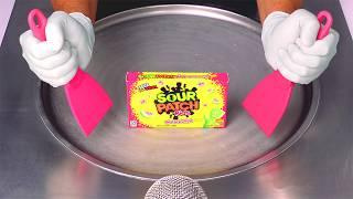 SOUR PATCH Kids - Watermelon | how to make soft & chewy Candy to sweet & sour Ice Cream Rolls | ASMR