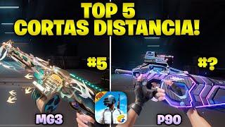 TOP 5 MEJORES ARMAS DE CORTA DISTANCIA EN PUBG MOBILE!!