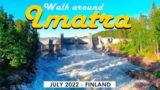 Walk around Imatra, July 2022, Finland [4K]