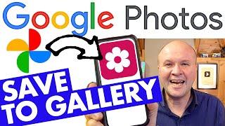 How to DOWNLOAD Google Photos to GALLERY on PHONE