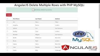 AngularJS Delete Multiple Rows with PHP MySQLi