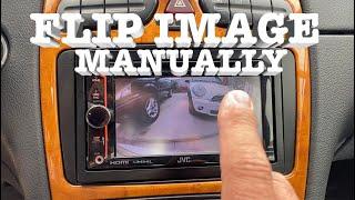 Flip image or reverse camera image manually on a cheap reversing camera