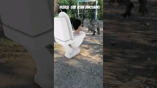 Skibidi toilet VS Pachy Dinosaur #dinosaur #skibiditoilet