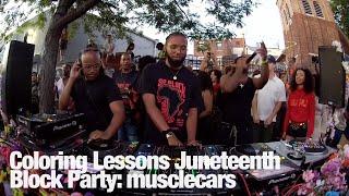 Coloring Lessons Juneteenth Block Party: musclecars