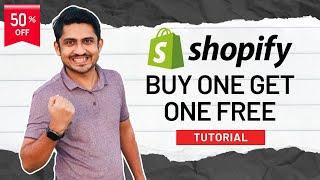 How To Setup Shopify Buy 1 Get 1 Free Discount | Shopify Deals Tutorial