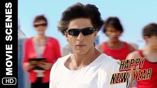 Charlie's Kung Fu Power | Happy New Year Scenes | Shah Rukh Khan, Deepika Padukone