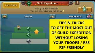 Lords Mobile - TIPS & TRICKS FOR GUILD EXPEDITION -  F2P friendly method