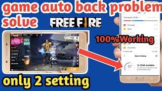 Free Fire Game Auto Back Home 2024 |How To get Auto Back problem Solve Vivo Oppo Samsung Radmi|