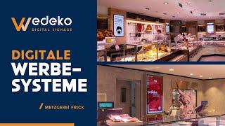 Digital Signage Lösung 2020 ️  Digitale Werbesysteme bei Metzgerei Frik   | WEDEKO.COM ️