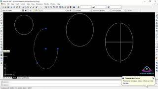 5. autocad spline, ellipse and ellips arch command bangla tutorial