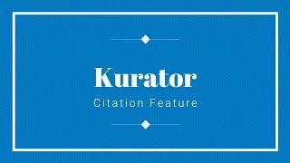 Kurator Citations