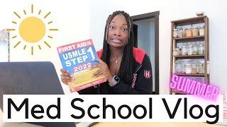 MED SCHOOL VLOG | STEP 1, summer, studying