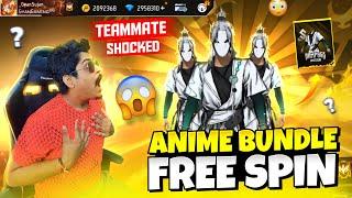 New Ink Stroke Anime Bundle in FREE Spin | Reaction My Teammate - Free Fire Max