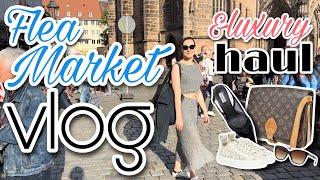 Come thrifting with me | flea market vlog & luxury haul feat. Burberry & Fendi